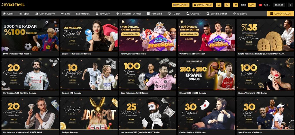 Joybet bonusları